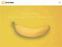 Tablet Screenshot of citronbien.com